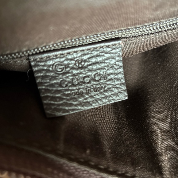 Gucci brown canvas logo hobo bag - Picture 7 of 8